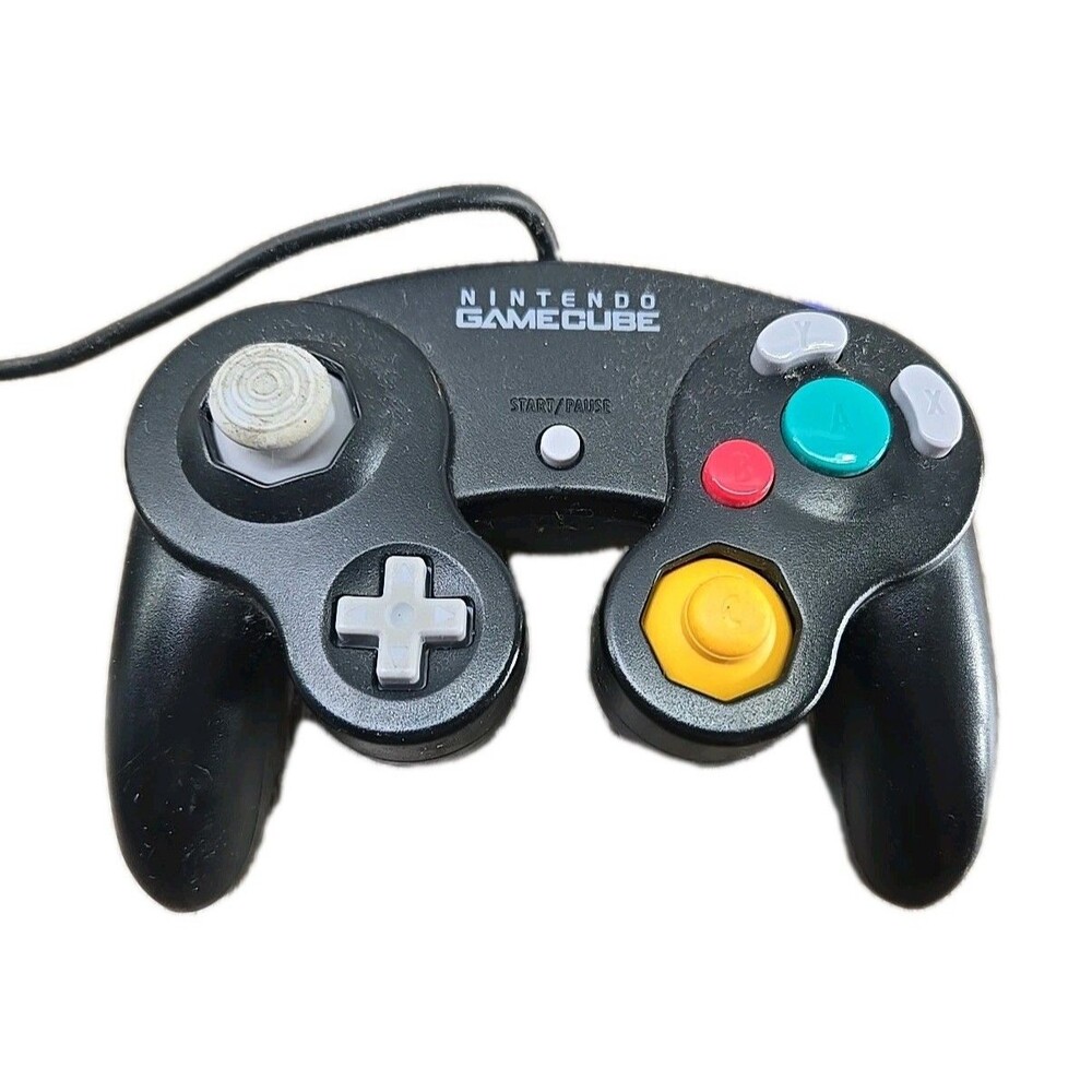 Nintendo Gamecube Controller OEM Black DOL-003 Official Tested Original